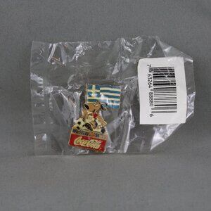Greece Soccer Pin - 1994 World Cup Coke Promo Pin - New in Package